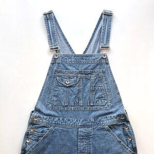 Vintage 80s 90s Men's GAP Blue Jeans Denim Utility Bib Overalls 34"W